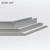 Aluminium Profil Ecken 90° + 120° + 135°